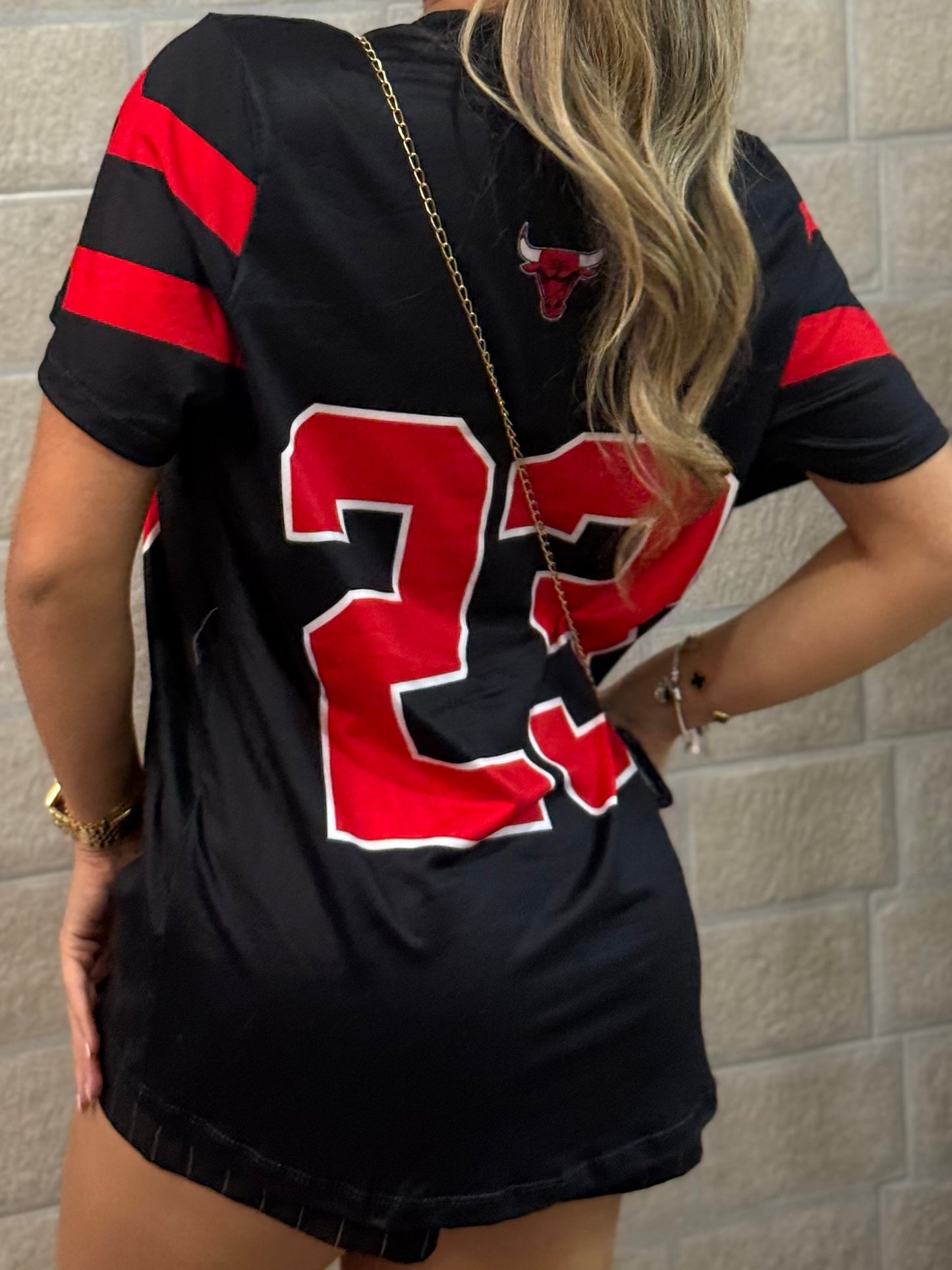 CAMISETA OVERSIZE TIPO AMERICANO RAYAS