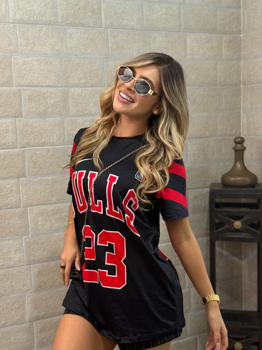 CAMISETA OVERSIZE TIPO AMERICANO RAYAS