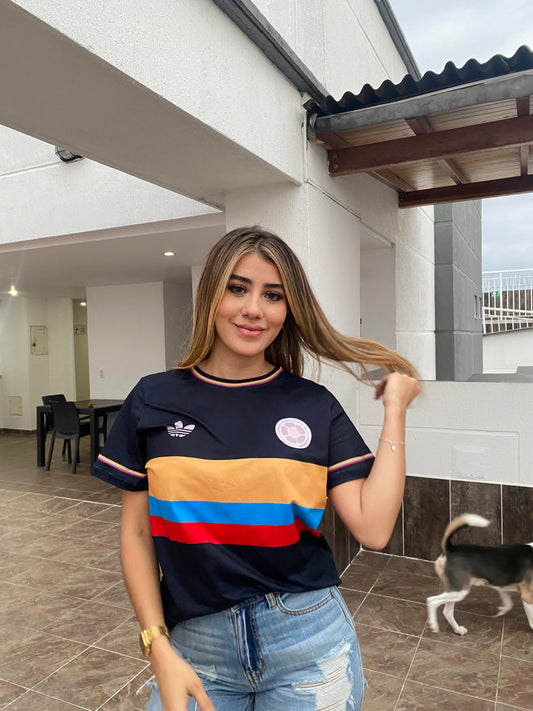 CAMISETA SELECCION COLOMBIA NEGRA