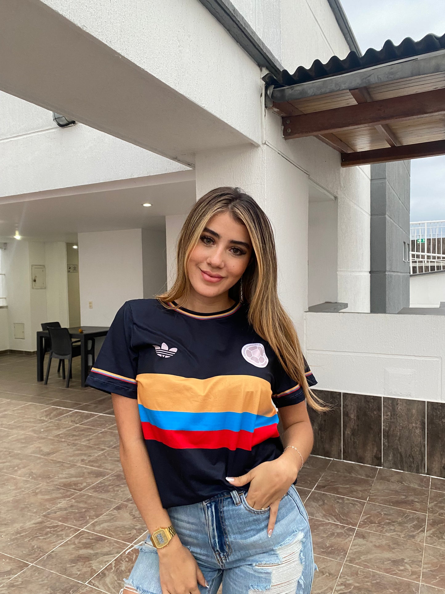 CAMISETA SELECCION COLOMBIA NEGRA