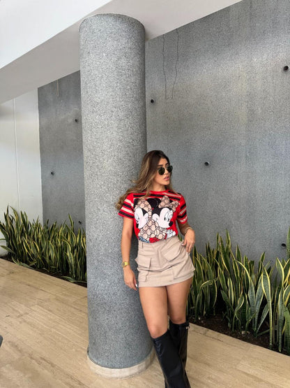CAMISETA OVERSIZE ROJA DE MINNIE MOUSE