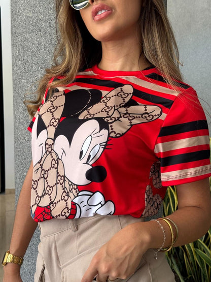 CAMISETA OVERSIZE ROJA DE MINNIE MOUSE