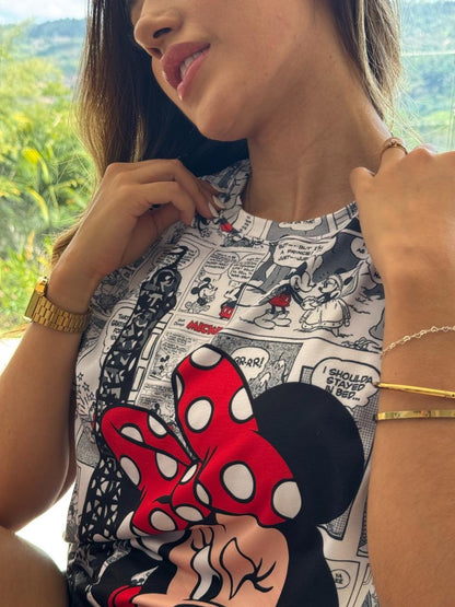 CAMISETA OVERSIZE DE MINNIE MOUSE