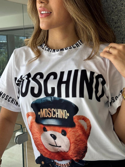CAMISETA OVERSIZE BLANCA DE MOSHINO
