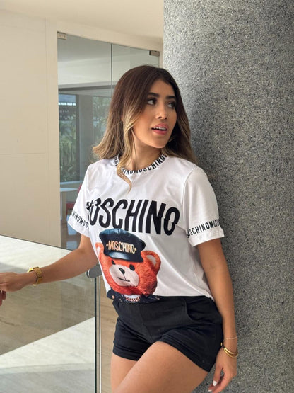 CAMISETA OVERSIZE BLANCA DE MOSHINO