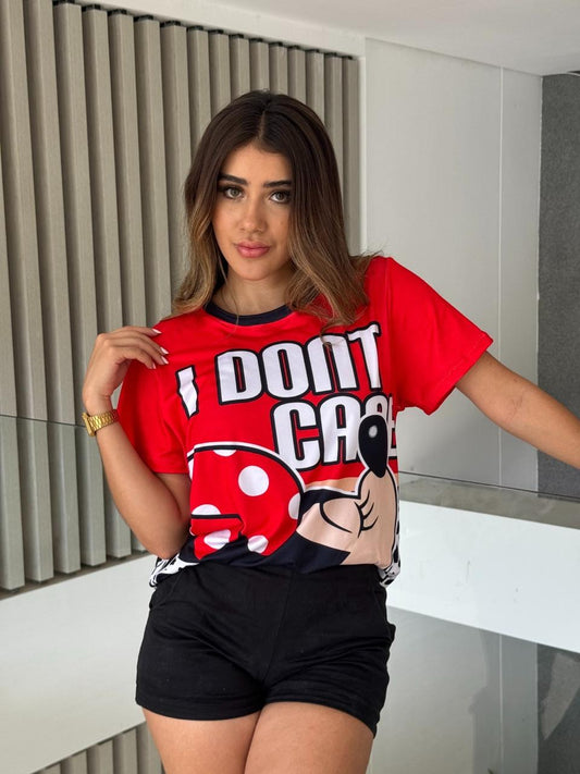 CAMISETA OVERSIZE ROJA DE MINNIE MOUSE