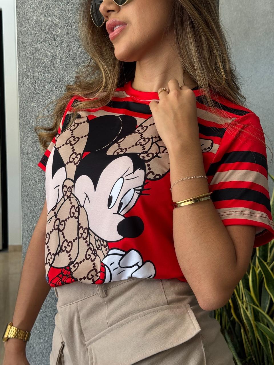 CAMISETA OVERSIZE ROJA DE MINNIE MOUSE