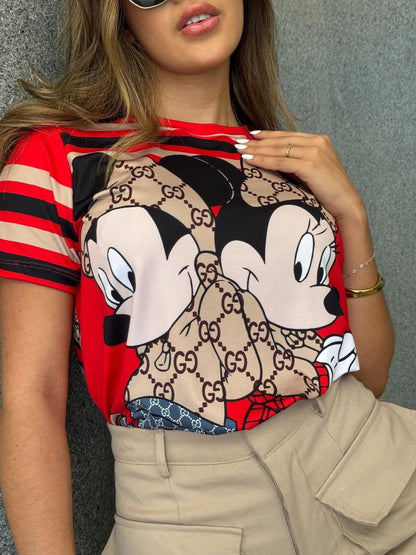 CAMISETA OVERSIZE ROJA DE MINNIE MOUSE