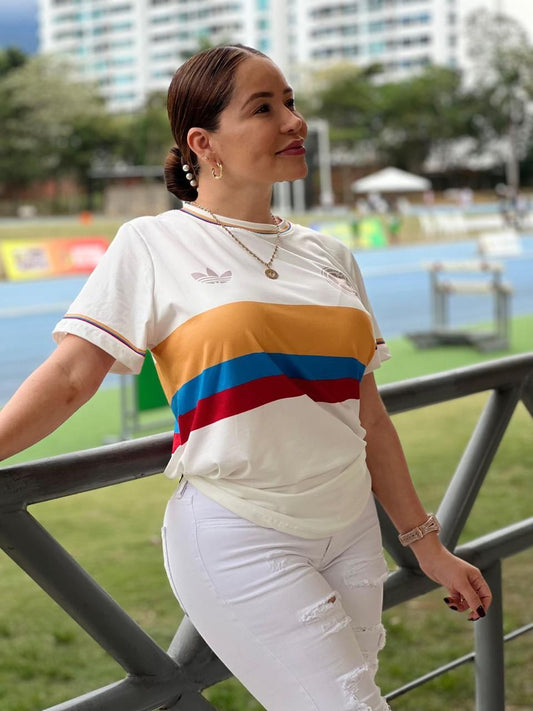 CAMISETA SELECCION COLOMBIA BLANCA