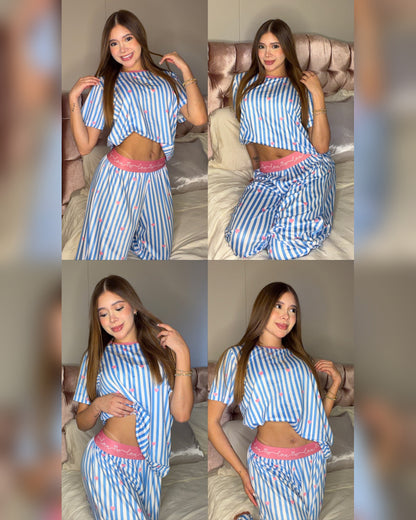 Pijama Love Mujer – Pantalón Largo | Tela Suave Premium