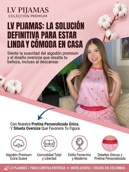Pijama Love – Pantalón Largo | Tela Suave Premium